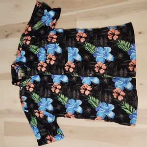CARIBBEAN BLUES' HAWAIIAN SHIRT SIZE LARGE